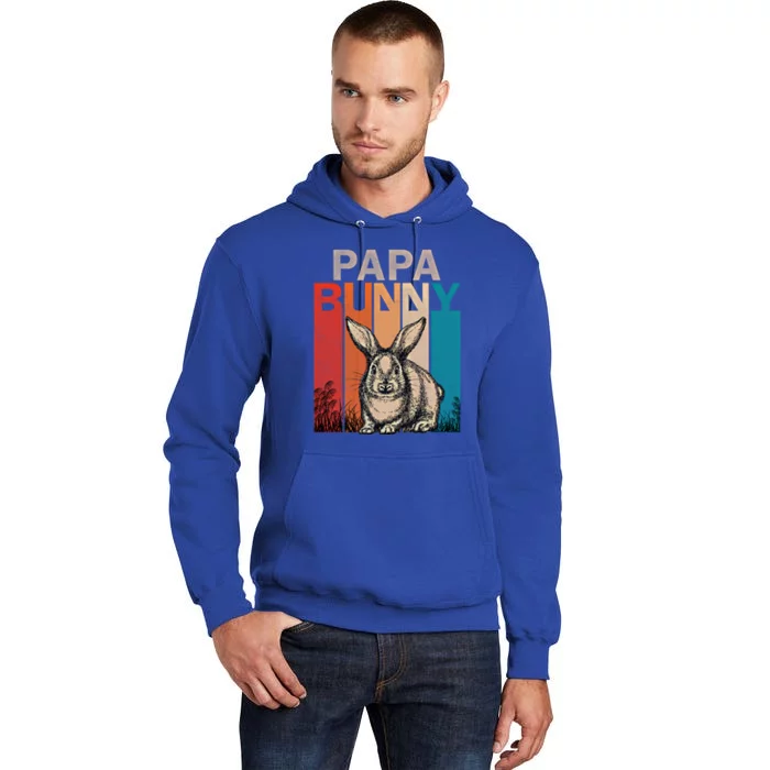 Bunny Graphic Family Matching Retro Papa Easter Day Costume Meaningful Gift Tall Hoodie