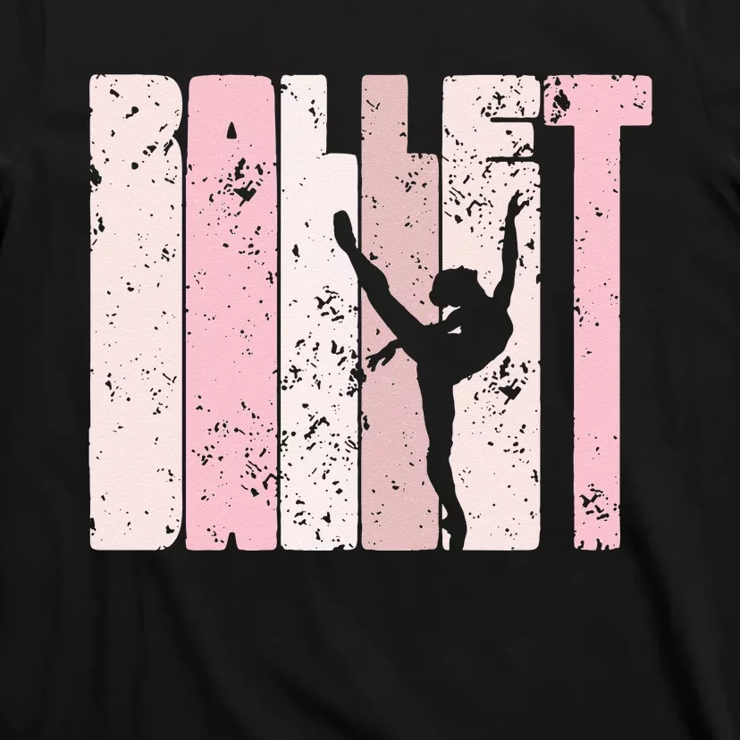 Ballet Gift For N Girl Silhouette Girl Ballet Dance T-Shirt