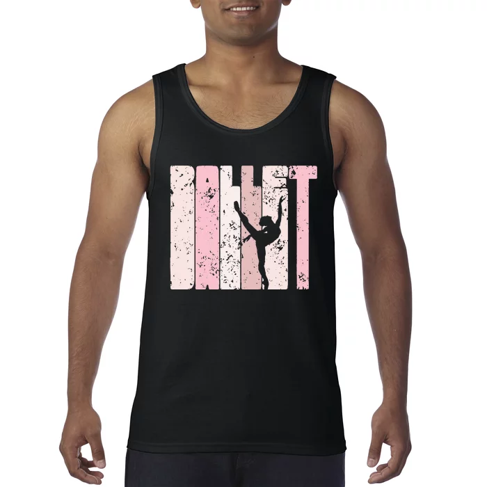 Ballet Gift For N Girl Silhouette Girl Ballet Dance Tank Top