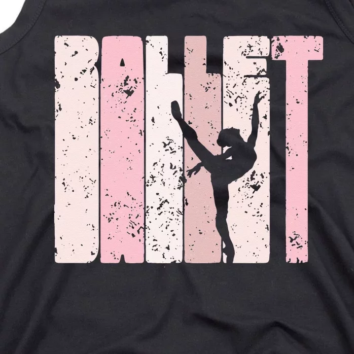 Ballet Gift For N Girl Silhouette Girl Ballet Dance Tank Top