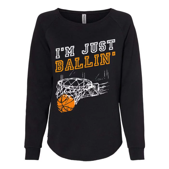 Basketball Gift For Coach Player Baller Womens California Wash Sweatshirt