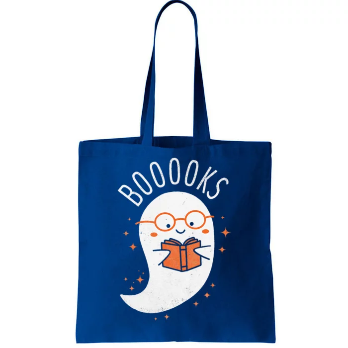 Booooks Ghost Funny Halloween Teacher Book Library Reading Tote Bag