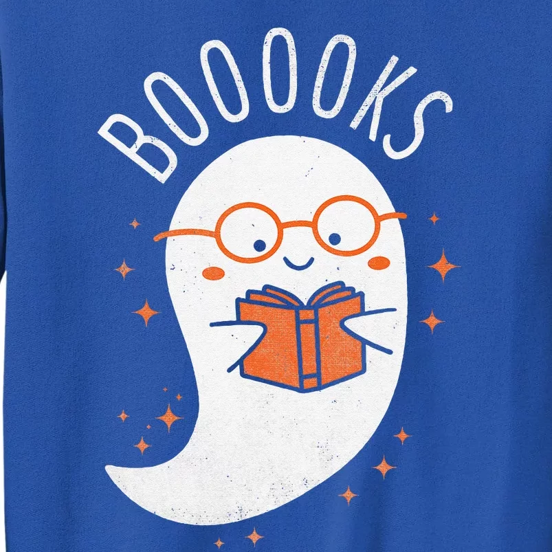 Booooks Ghost Funny Halloween Teacher Book Library Reading Tall Sweatshirt