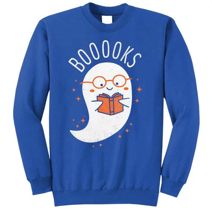 Booooks Ghost Funny Halloween Teacher Book Library Reading Tall Sweatshirt