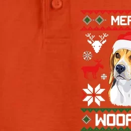 Beagle Gift For Merry Christmas Woofmas Clothes Ugly Gift Dry Zone Grid Performance Polo