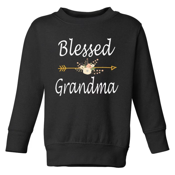 Blessed Grandma For Women Cute Mothers Day Gifts Toddler Sweatshirt