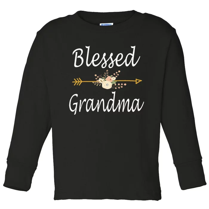 Blessed Grandma For Women Cute Mothers Day Gifts Toddler Long Sleeve Shirt