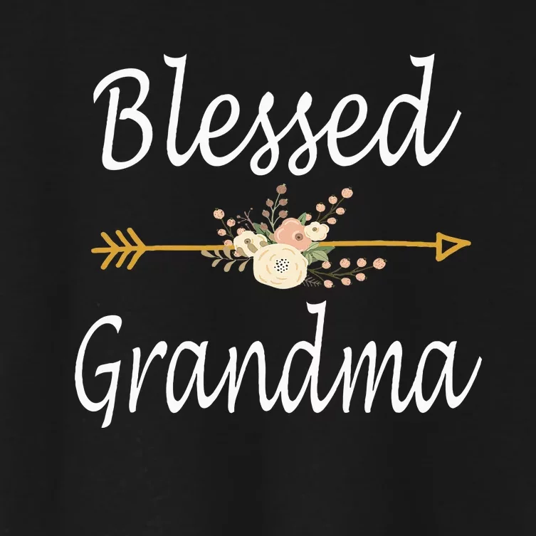 Blessed Grandma For Women Cute Mothers Day Gifts Women's Crop Top Tee