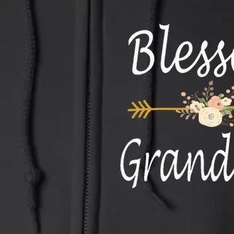 Blessed Grandma For Women Cute Mothers Day Gifts Full Zip Hoodie