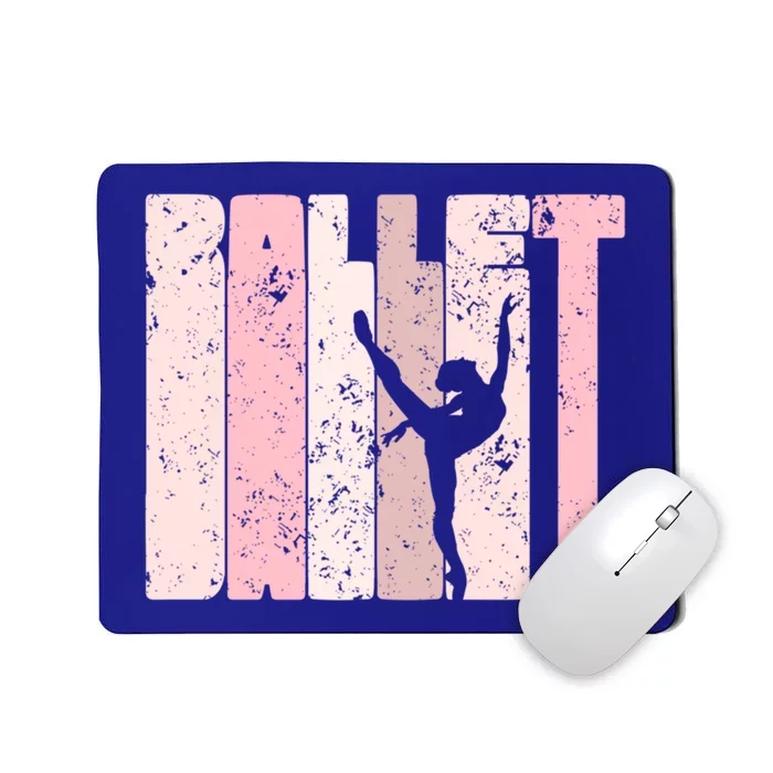 Ballet Gift For Teen Funny Gift Silhouette Ballet Dance Funny Gift Mousepad