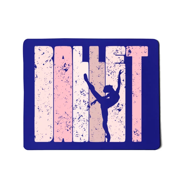 Ballet Gift For Teen Funny Gift Silhouette Ballet Dance Funny Gift Mousepad