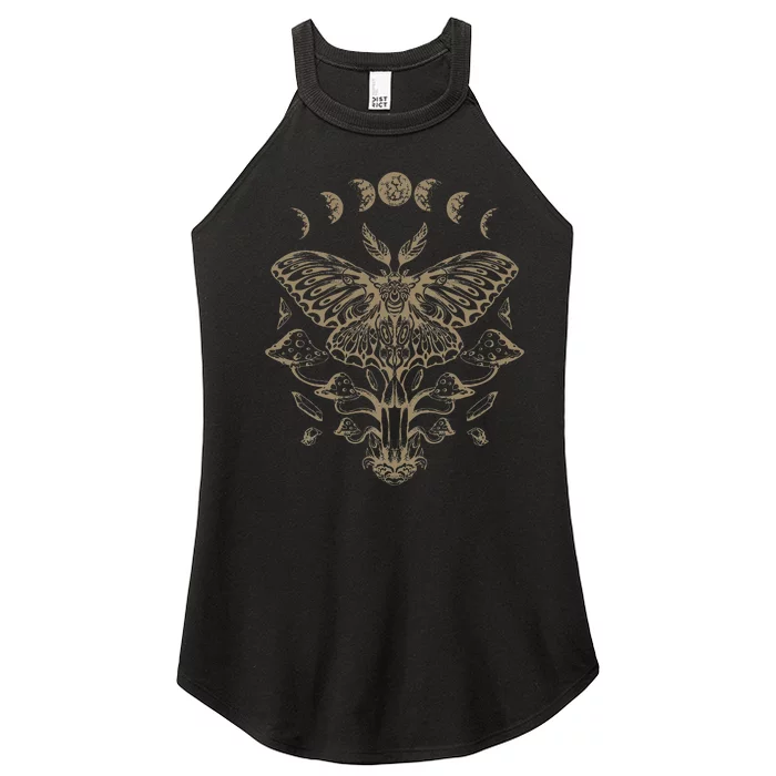 Butterfly Grunge Fairycore Aesthetic Luna Moth Mushrooms Women’s Perfect Tri Rocker Tank