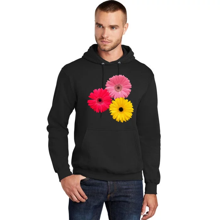 Blooming Gerbera Flower Daisies Gerberas Daisy Flowery Tall Hoodie