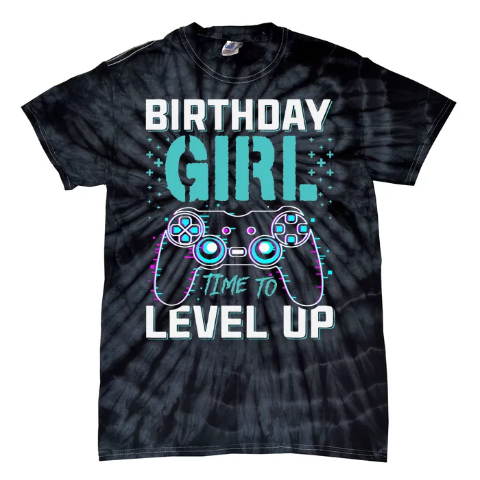 Birthday Gift For Time to Level Up Cool Video Game Bday Tie-Dye T-Shirt