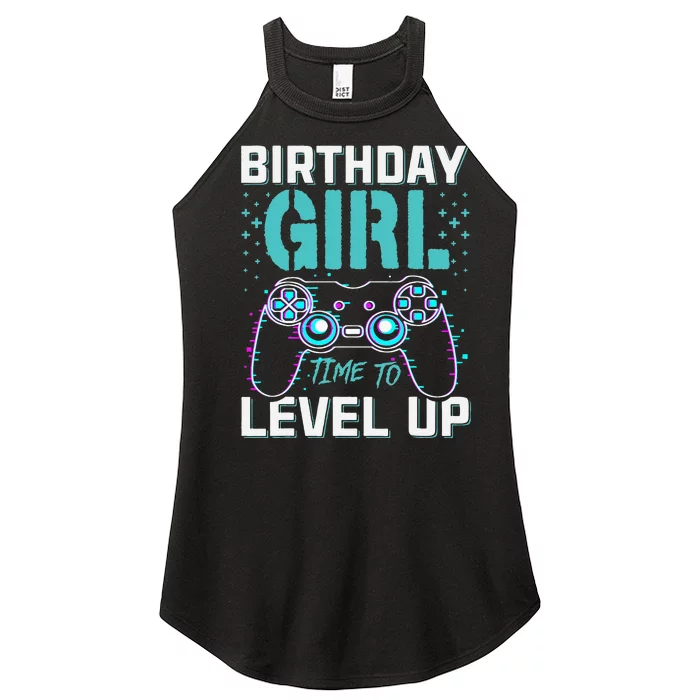 Birthday Gift For Time to Level Up Cool Video Game Bday Women’s Perfect Tri Rocker Tank