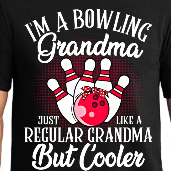 Bowling Grandma Funny Novelty For Bowling Family Gift Pajama Set