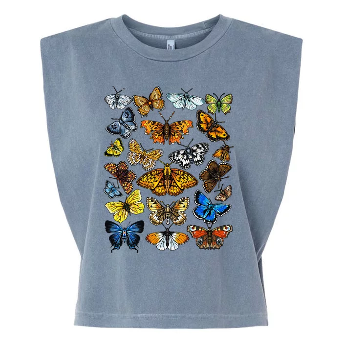 Butterfly Gift For Men Women Kids Butterfly Lover Collection Garment-Dyed Women's Muscle Tee