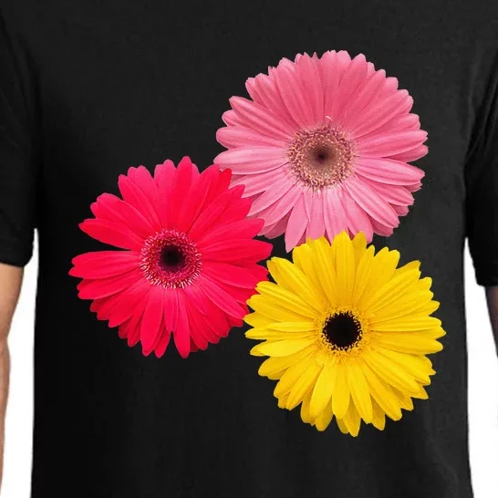 blooming gerbera flower daisies gerberas daisy flowery Pajama Set