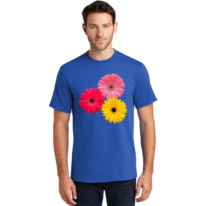 blooming gerbera flower daisies gerberas daisy flowery Tall T-Shirt