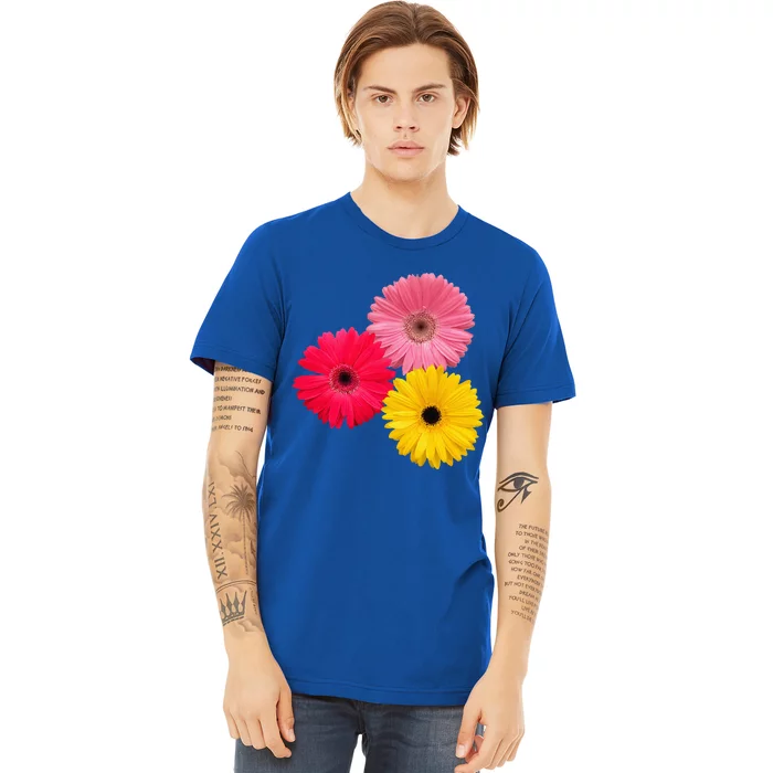 blooming gerbera flower daisies gerberas daisy flowery Premium T-Shirt