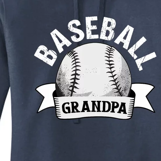 Baseball Grandpa - Funny Baseball Grandfather Women's Pullover Hoodie