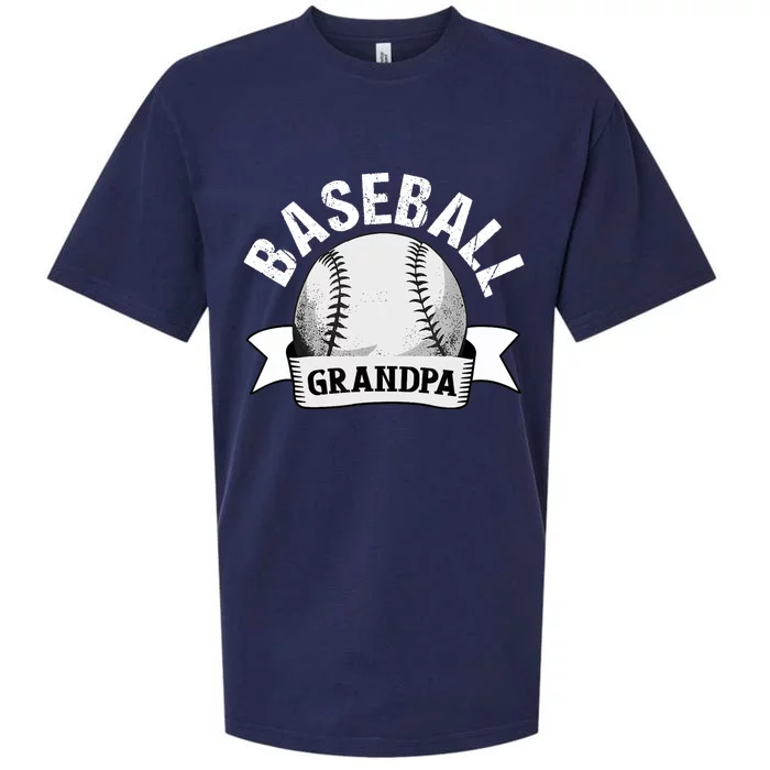 Baseball Grandpa - Funny Baseball Grandfather Sueded Cloud Jersey T-Shirt