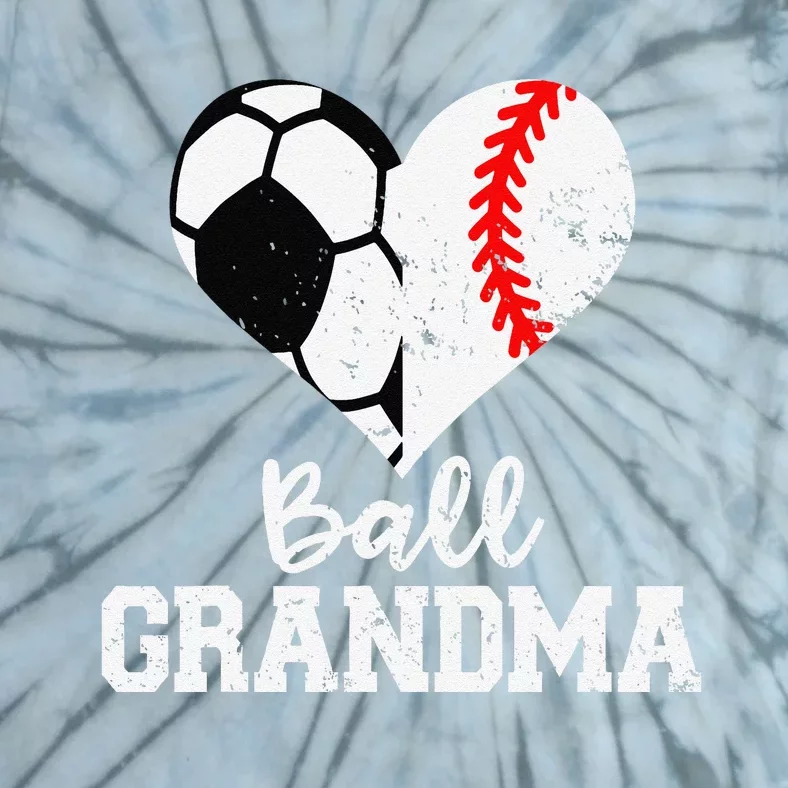 Ball Grandma Funny Soccer Baseball Grandma Tie-Dye T-Shirt