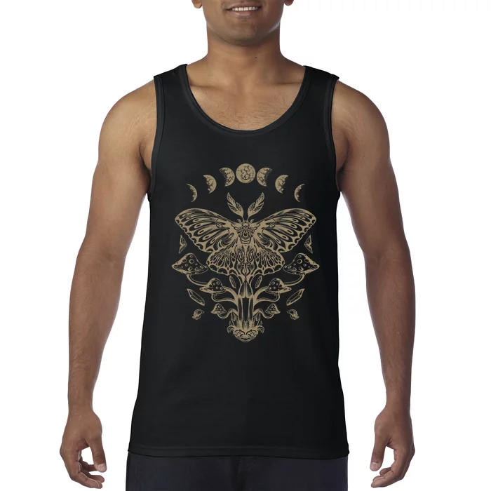 Butterfly Grunge Fairycore Aesthetic Luna Moth Mushrooms Y2K Tank Top