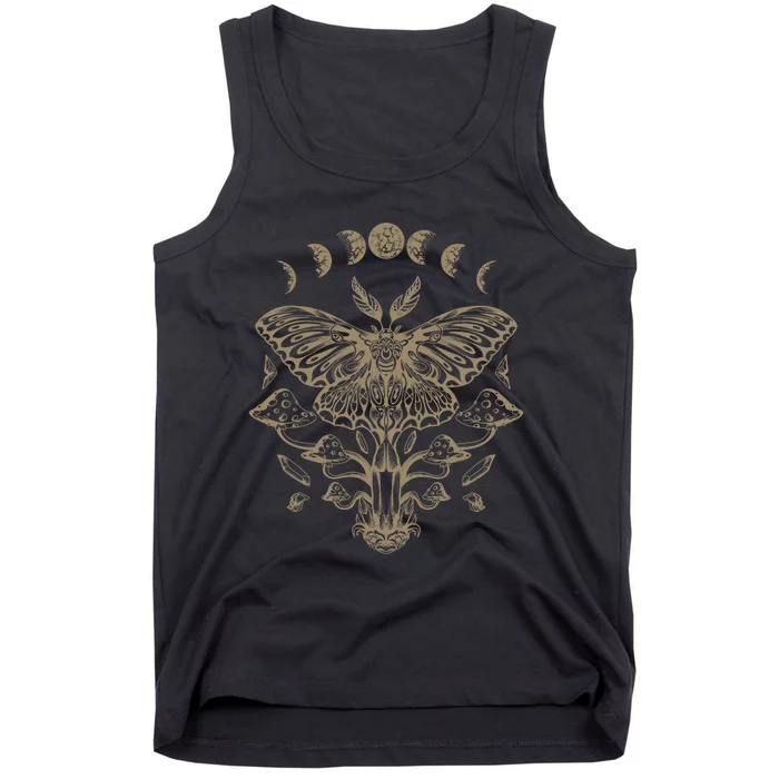 Butterfly Grunge Fairycore Aesthetic Luna Moth Mushrooms Y2K Tank Top