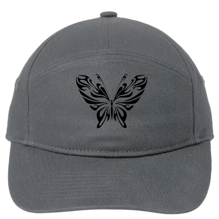 Butterfly Goth Fairy Grunge Graphic Symbol 7-Panel Snapback Hat