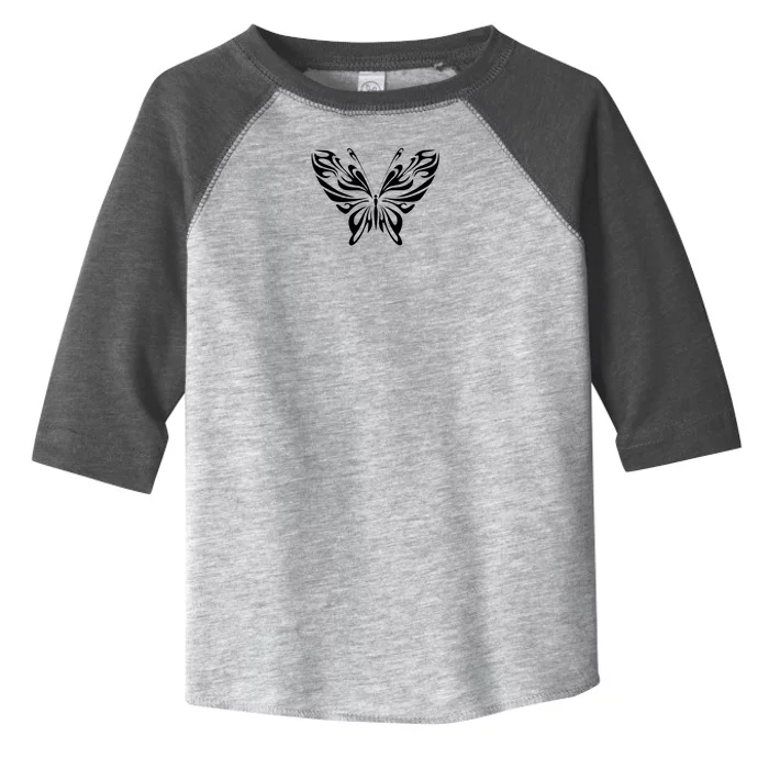 Butterfly Goth Fairy Grunge Graphic Symbol Toddler Fine Jersey T-Shirt