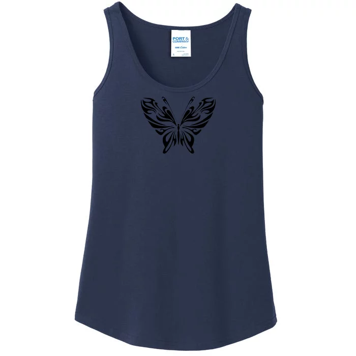 Butterfly Goth Fairy Grunge Graphic Symbol Ladies Essential Tank