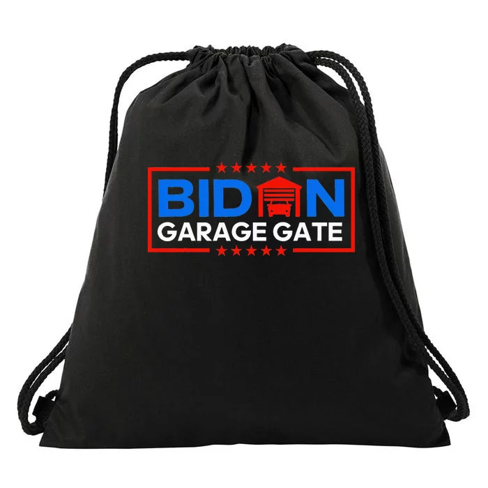 Biden Garage Funny Anti Biden - Garage Gate Political Humor Drawstring Bag