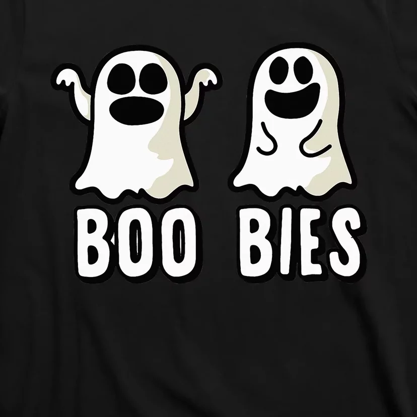 Boobies Ghost Funny Halloween T-Shirt