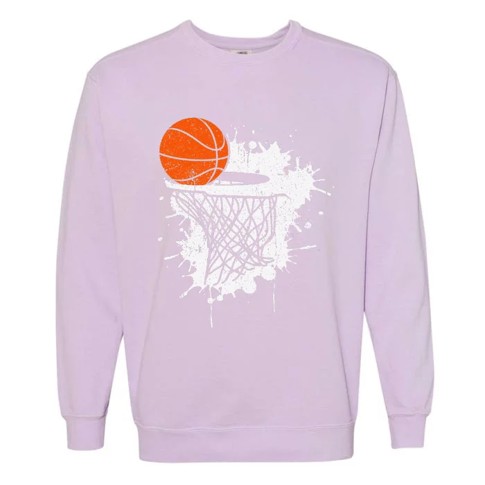 Basketball Gift For Coach Player Baller Garment-Dyed Sweatshirt