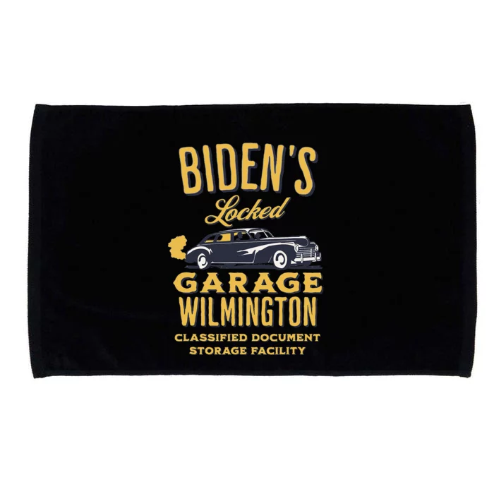 Biden's Garage Funny Anti-Biden Political Joke Garage Sign Microfiber Hand Towel