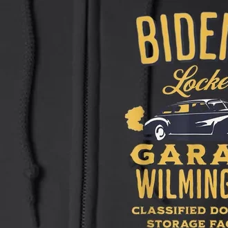 Bidens Garage Funny AntiBiden Political Joke Garage Sign Full Zip Hoodie