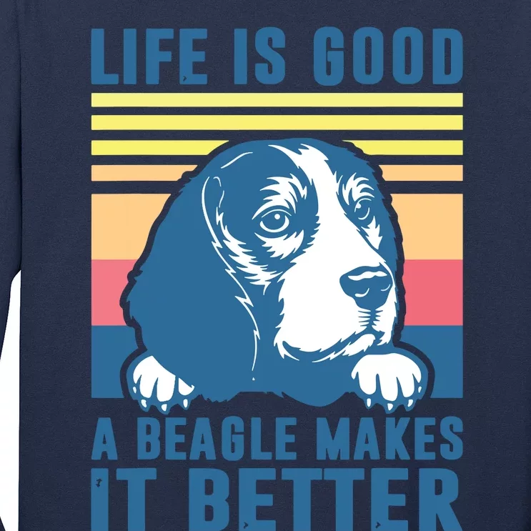 Beagle Gifts For Men Women Beagle Dog Mom Dad Beagle Long Sleeve Shirt