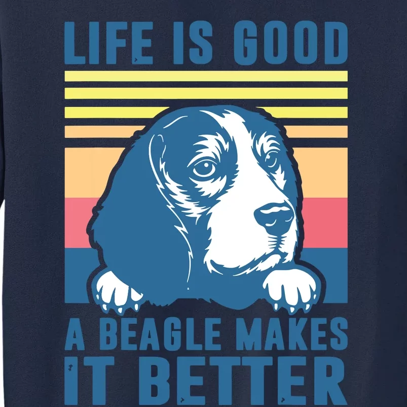 Beagle Gifts For Men Women Beagle Dog Mom Dad Beagle Tall Sweatshirt