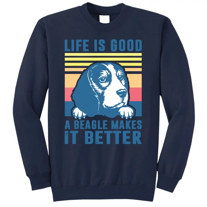 Beagle Gifts For Men Women Beagle Dog Mom Dad Beagle Tall Sweatshirt