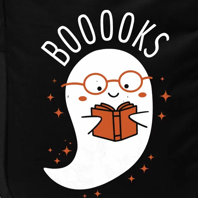 Booooks Ghost Funny Halloween Teacher Book Library Reading Impact Tech Backpack