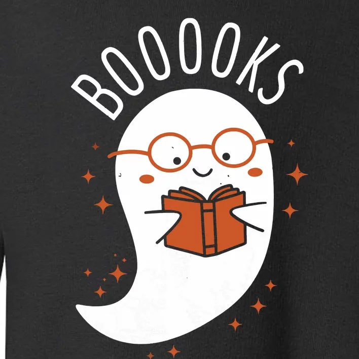 Booooks Ghost Funny Halloween Teacher Book Library Reading Toddler Sweatshirt