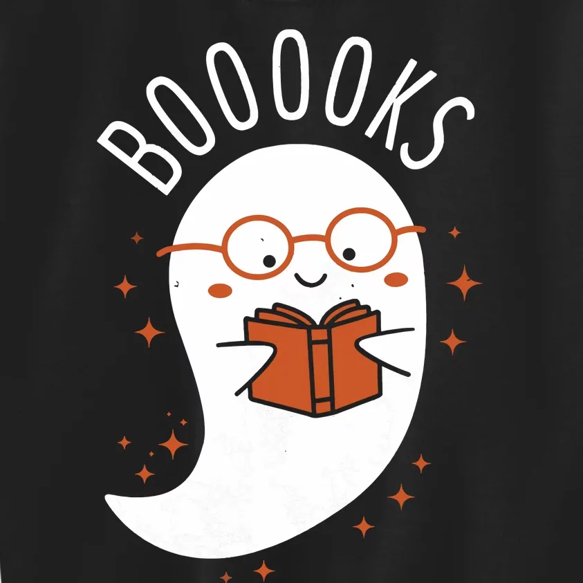 Booooks Ghost Funny Halloween Teacher Book Library Reading Kids Sweatshirt