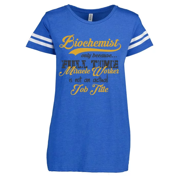 Biochemist Gift Funny Biological Chemist Idea Gift Enza Ladies Jersey Football T-Shirt