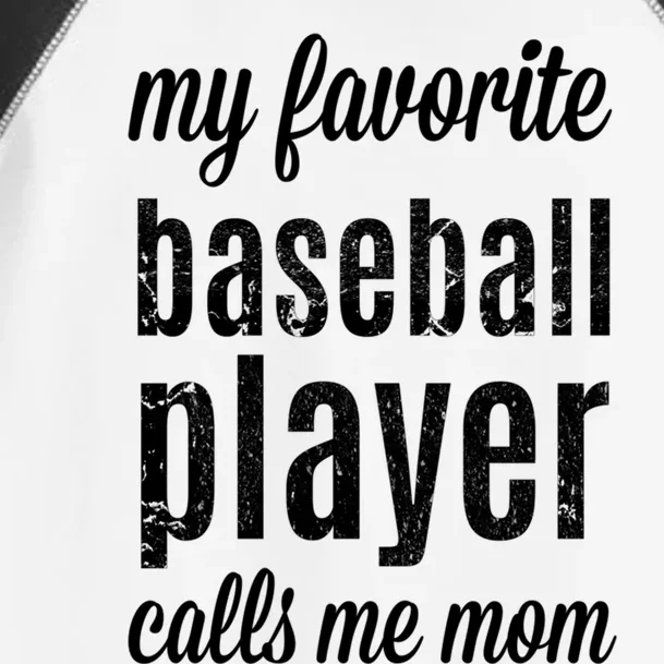 Baseball Gift For Moms: My Favorite Player Calls Me Mom Toddler Fine Jersey T-Shirt