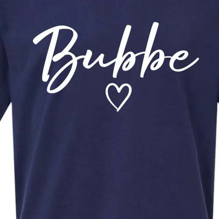 Bubbe Gifts For Women Grandma Heart MotherS Day Bubbe Sueded Cloud Jersey T-Shirt