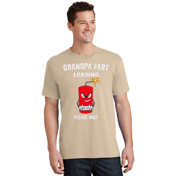 Best Grandpa Fart Loading Fathers Day Father Farter Joke T-Shirt