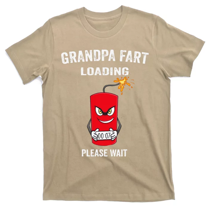 Best Grandpa Fart Loading Fathers Day Father Farter Joke T-Shirt