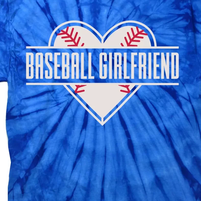 Baseball Girlfriend Funny Gift Tie-Dye T-Shirt