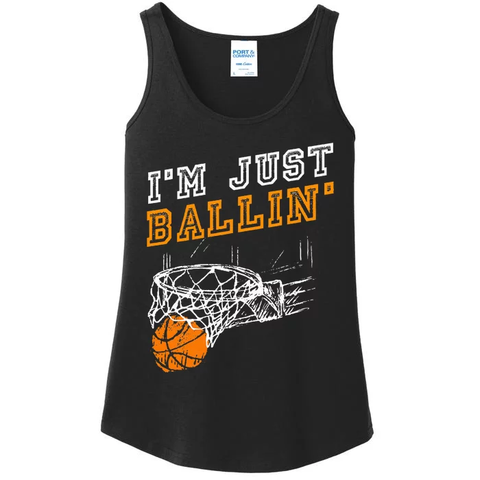 Basketball Gift For Coach Player Ladies Essential Tank